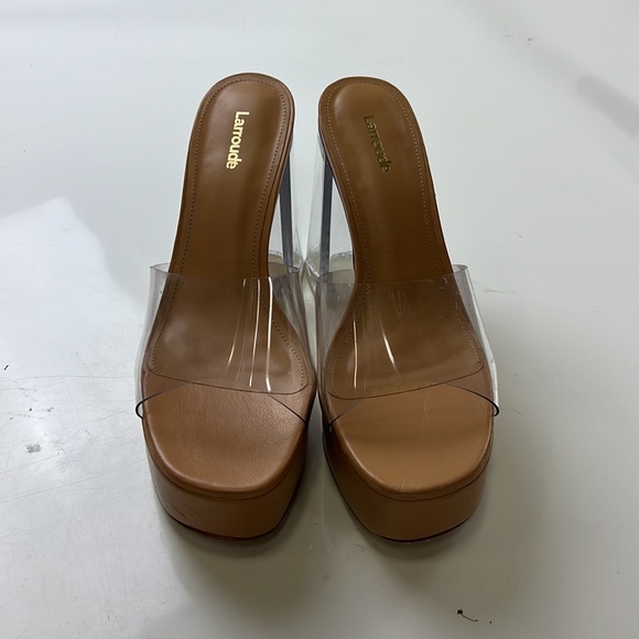 Larroude clear summer heels A9-14 - Picture 5 of 6